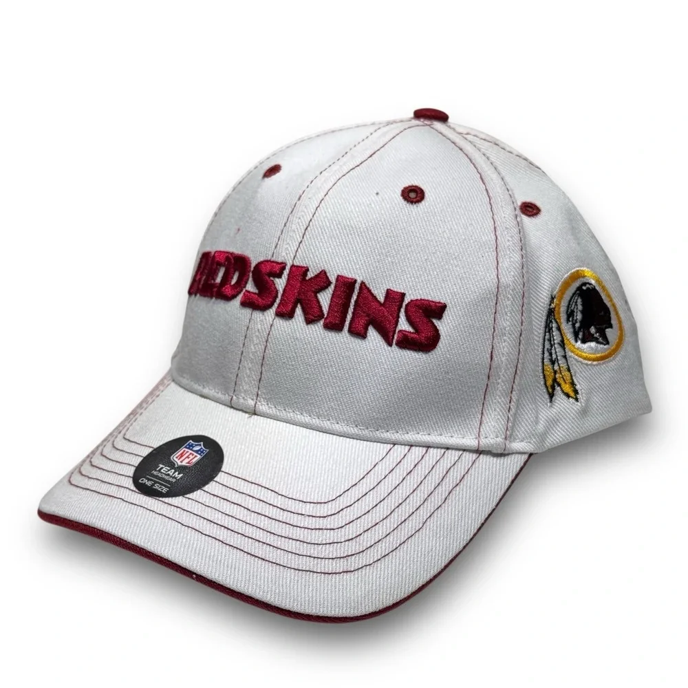 47 Brand Washington Redskins NFL Strapback Hat White Contrast Stitch NWT